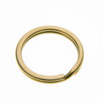 Gold Heavy Flat Split ring +£0.11