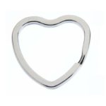 Heart Heavy Flat Split ring +£0.20