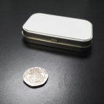 81 x 53 x 16mm Rectangle Tin + 0.5 mm White Topper (incl. tape) +£1.14