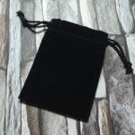 Black Velvet Drawstring Bag (90 x 73mm approx.) +£0.47